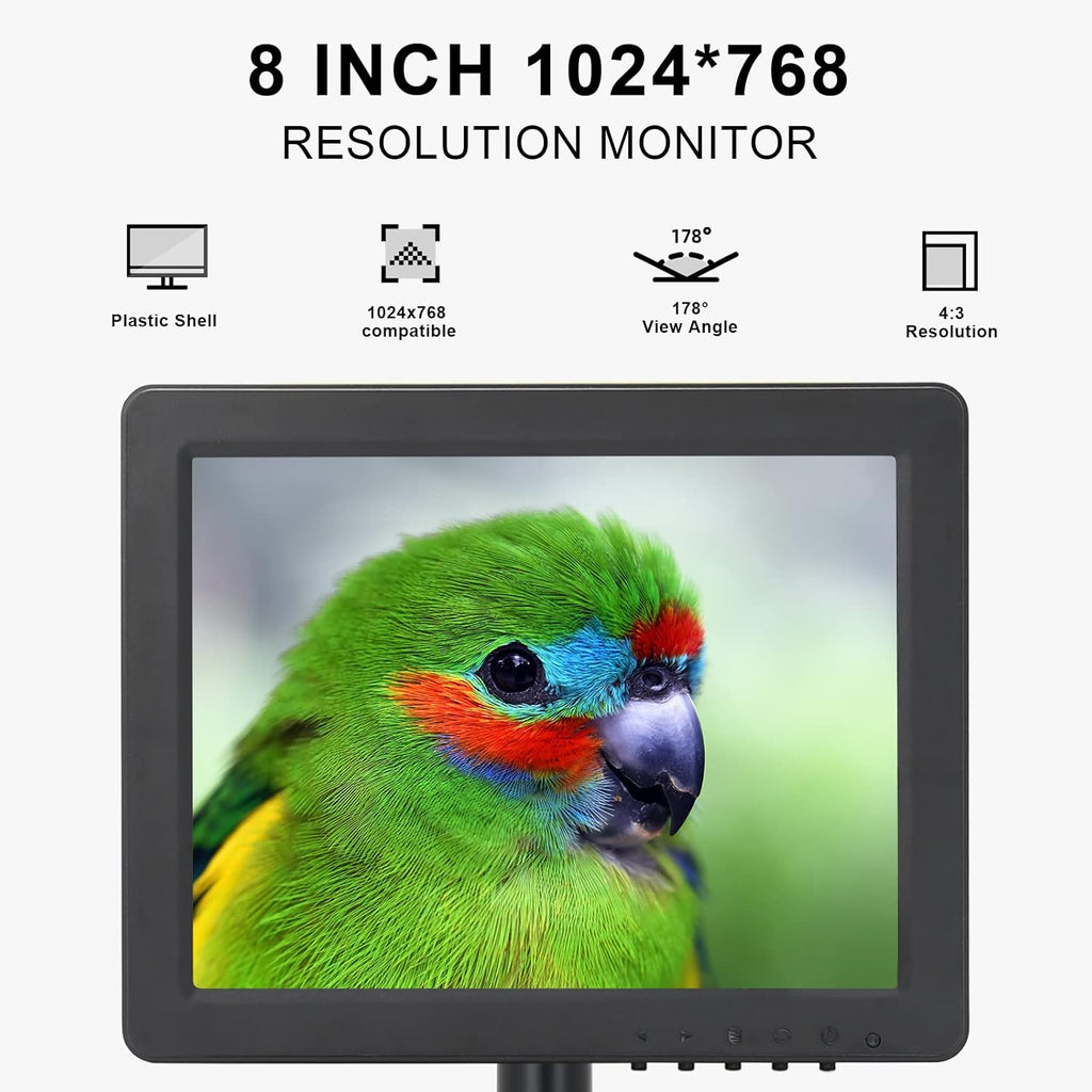 8 inch Portable HDMI Monitor with Speakers, Pack of 2 S8905
