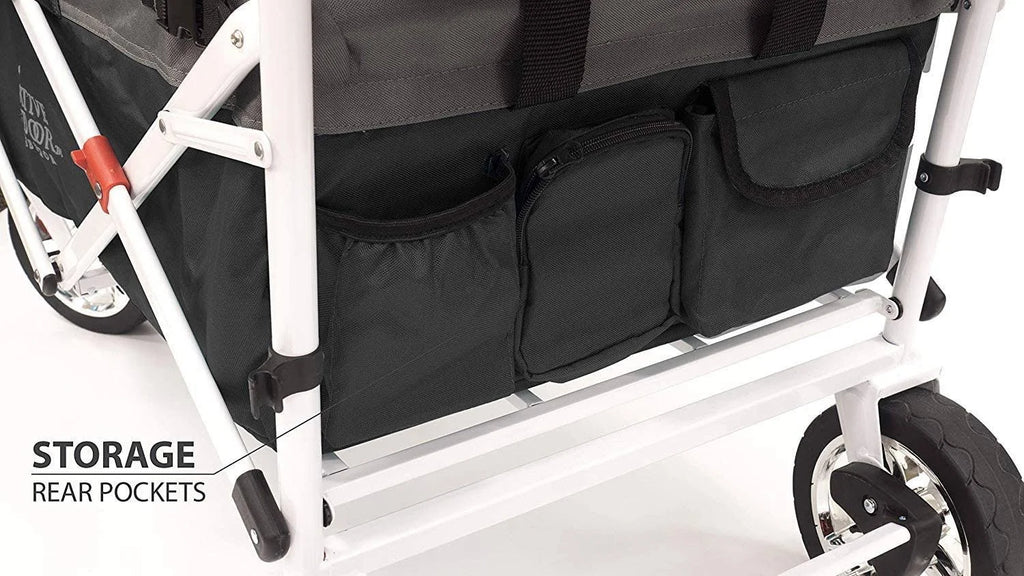 Black/Gray Folding Wagon with Canopy N45293