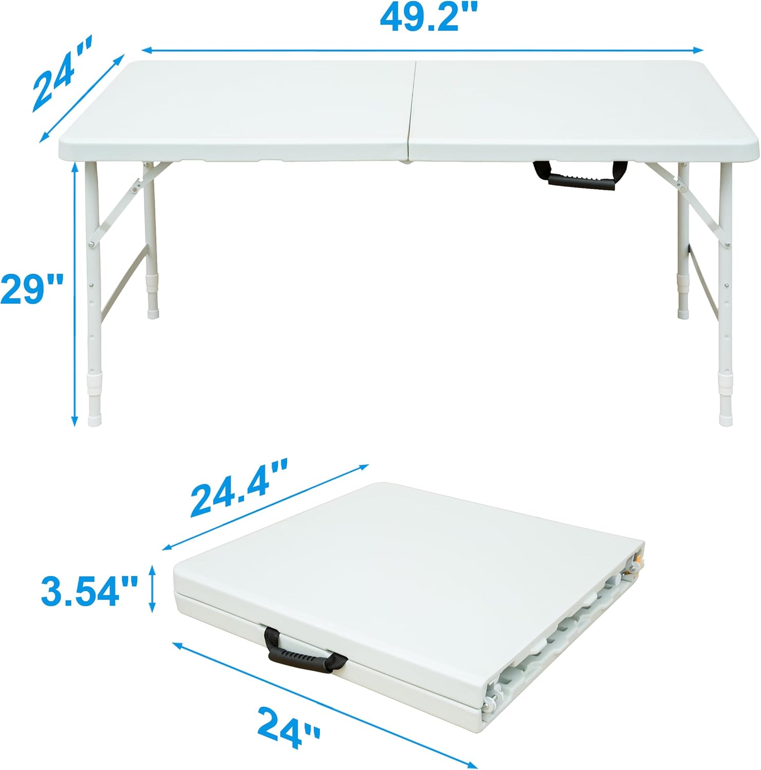 Plastic Folding Table with Carrying Handle X9471