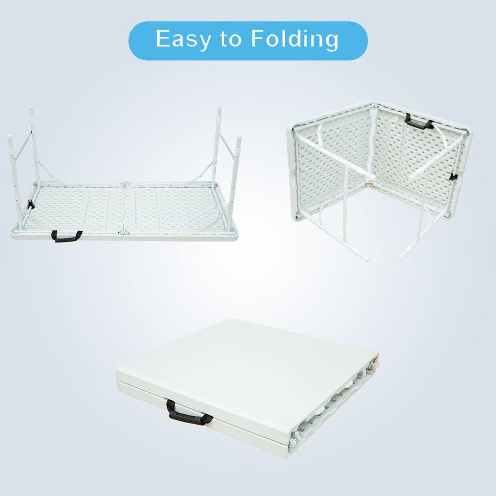 Plastic Folding Table with Carrying Handle X9471