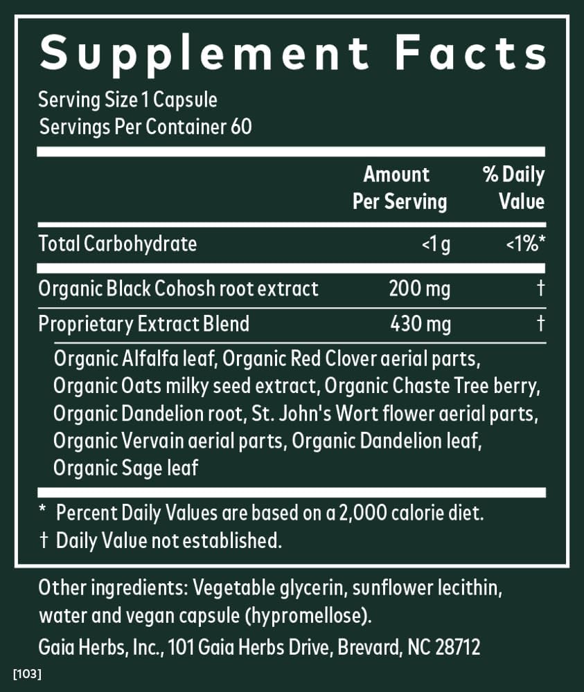 Menopause Support Daytime 60 Vegan Liquid Phyto-Capsules N58861