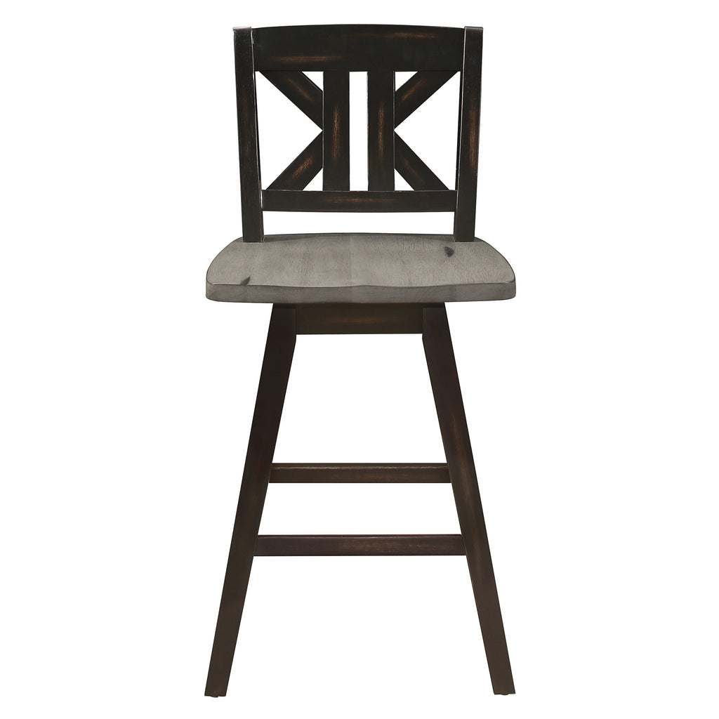 Black Sand-Through Swivel Counter Stool L752