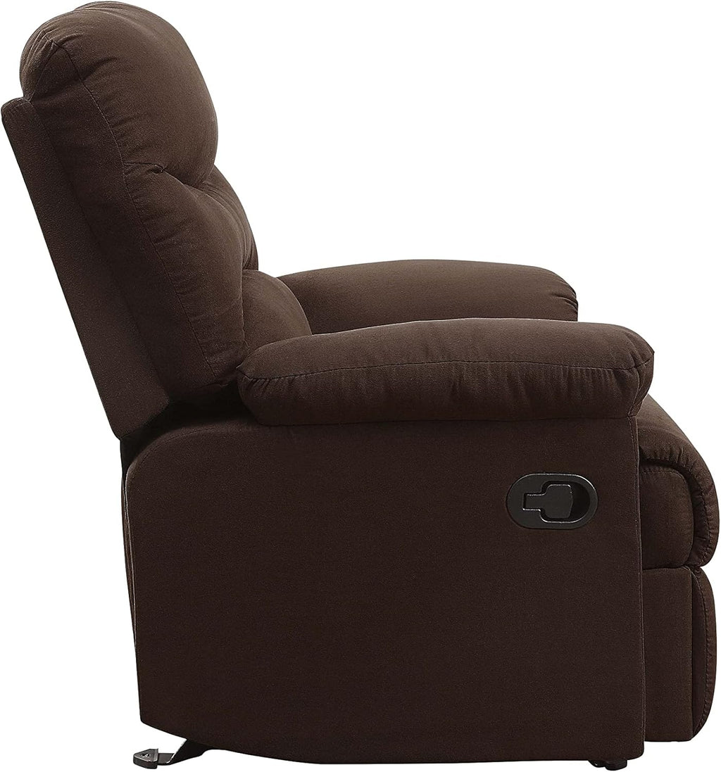 Chocolate Microfiber Recliner X89163