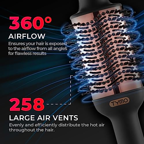 4 in 1 Ionic Hair Dryer Brush with Oval Titanium Barrel T236600