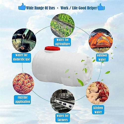 White Food-Grade Plastic Water Tank with Faucet 200L P477322