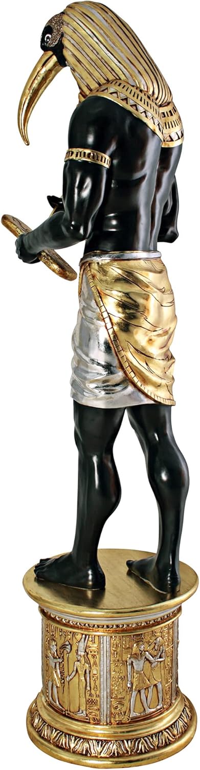 Life-Size Thoth Statue Atop a Temple Column Mount E318