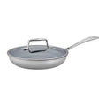 Stainless Steel Ceramic Nonstick Fry Pan with Lid J1620