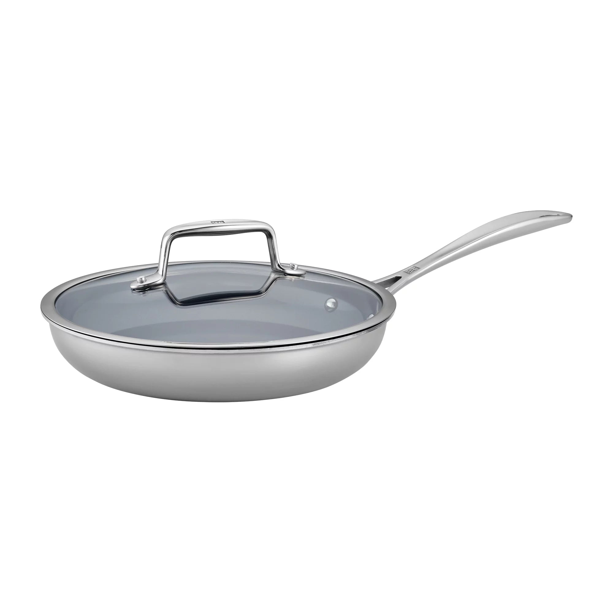 Stainless Steel Ceramic Nonstick Fry Pan with Lid J1620