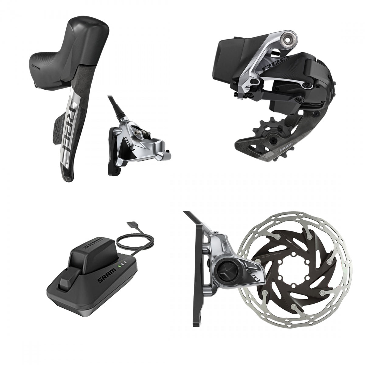 Black Electronic Road Groupset K71444