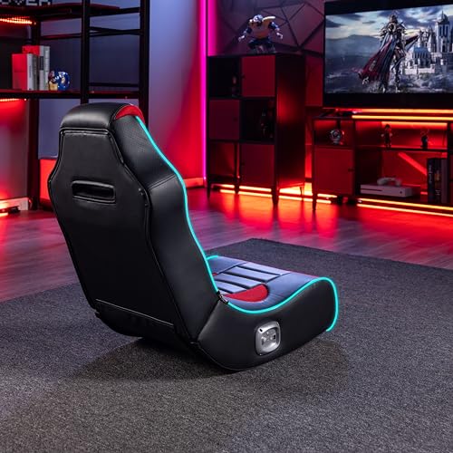 Foldable Bluetooth Audio Floor Chair with Headrest Mounted Speakers S6571