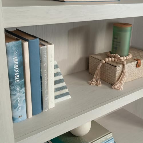 5 Tier Wooden Bookcase Bookshelf in Chalked Chestnut P9155