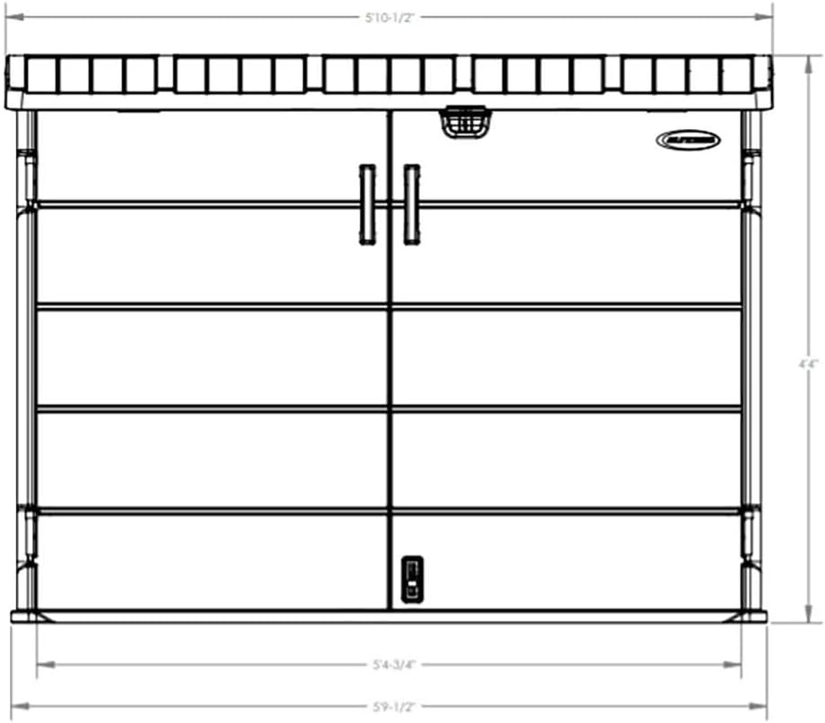 Peppercorn Horizontal Shed with Floor J373