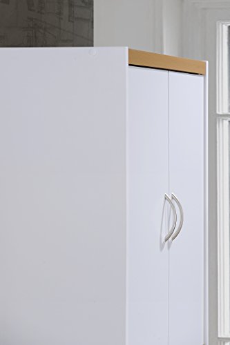 4 Door Kitchen Pantry with Four Shelves, Chocolate H95878