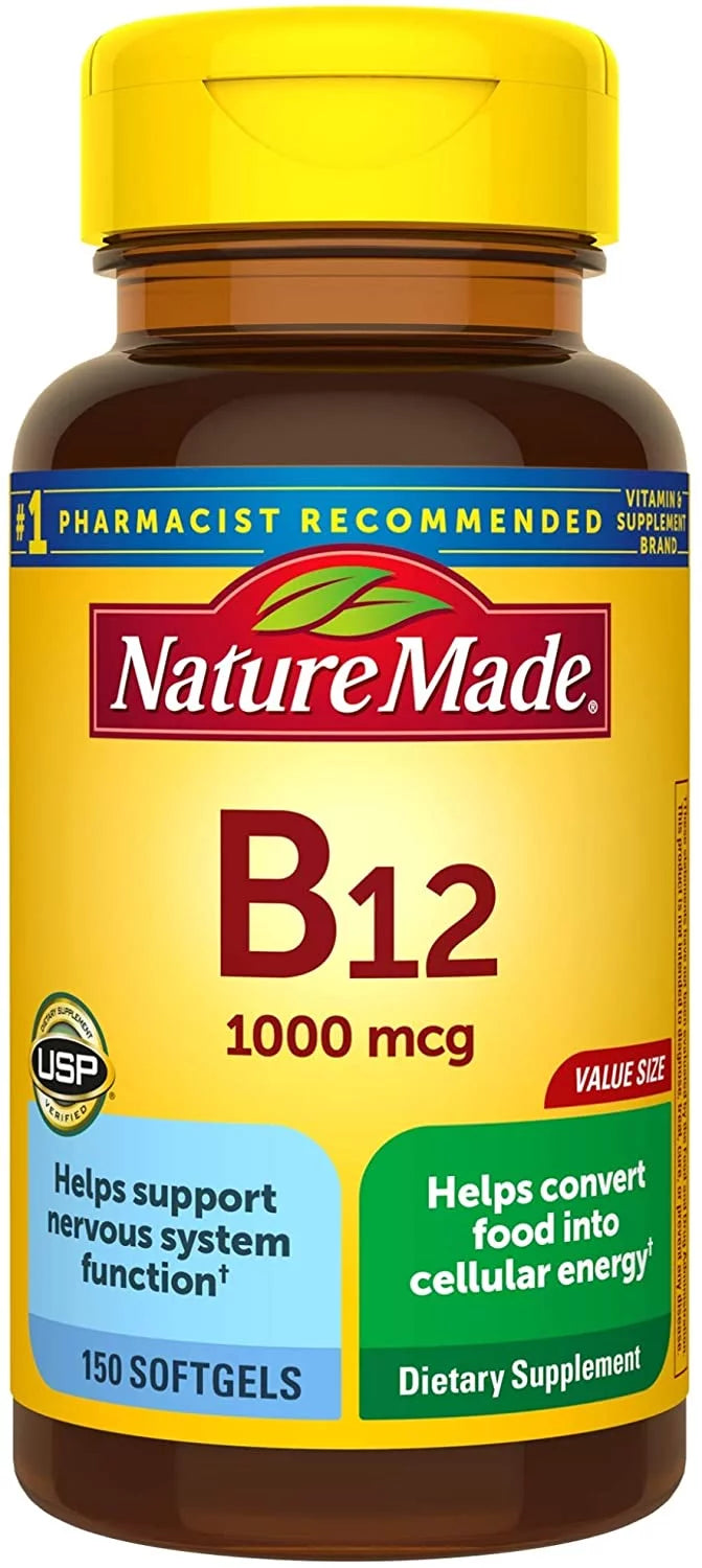 150 Count Vitamin B12 1000 mcg Softgels E122497