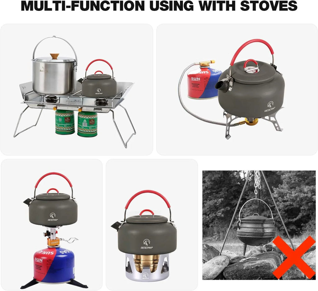 0.8L Small Camping Kettle with Carrying Bag H991568