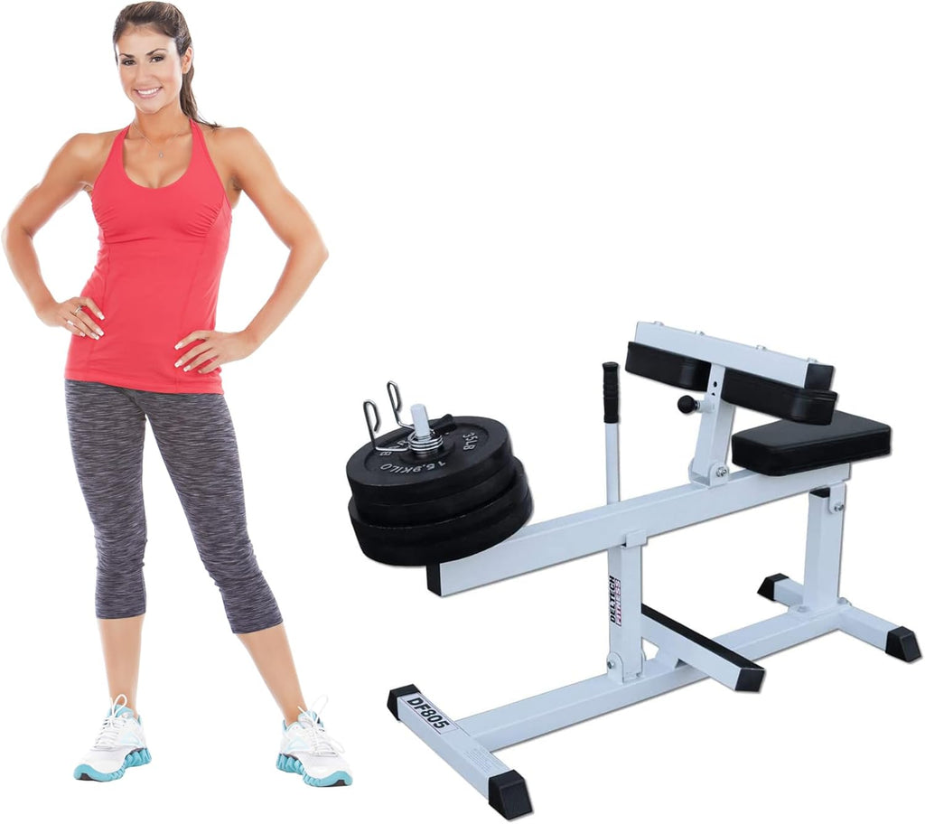 Seated Calf Machine - 500 LBS Capacity - Uses Standard and Olympic Plates U31730