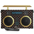 Retro Bluetooth Boombox with Rechargeable Lithium Battery, Carrying Strap & Mic R161516