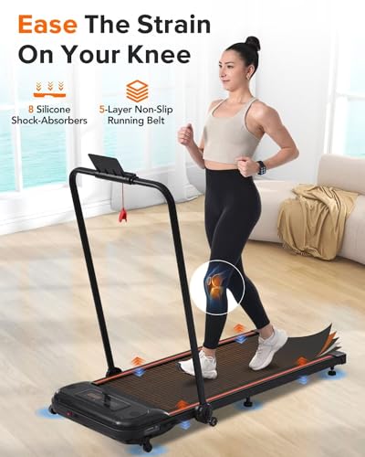 2 in 1 Folding Electric Treadmill with Remote Control C84769