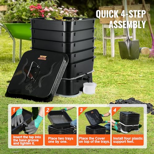 5-Tray 50L Worm Compost Bin L632268