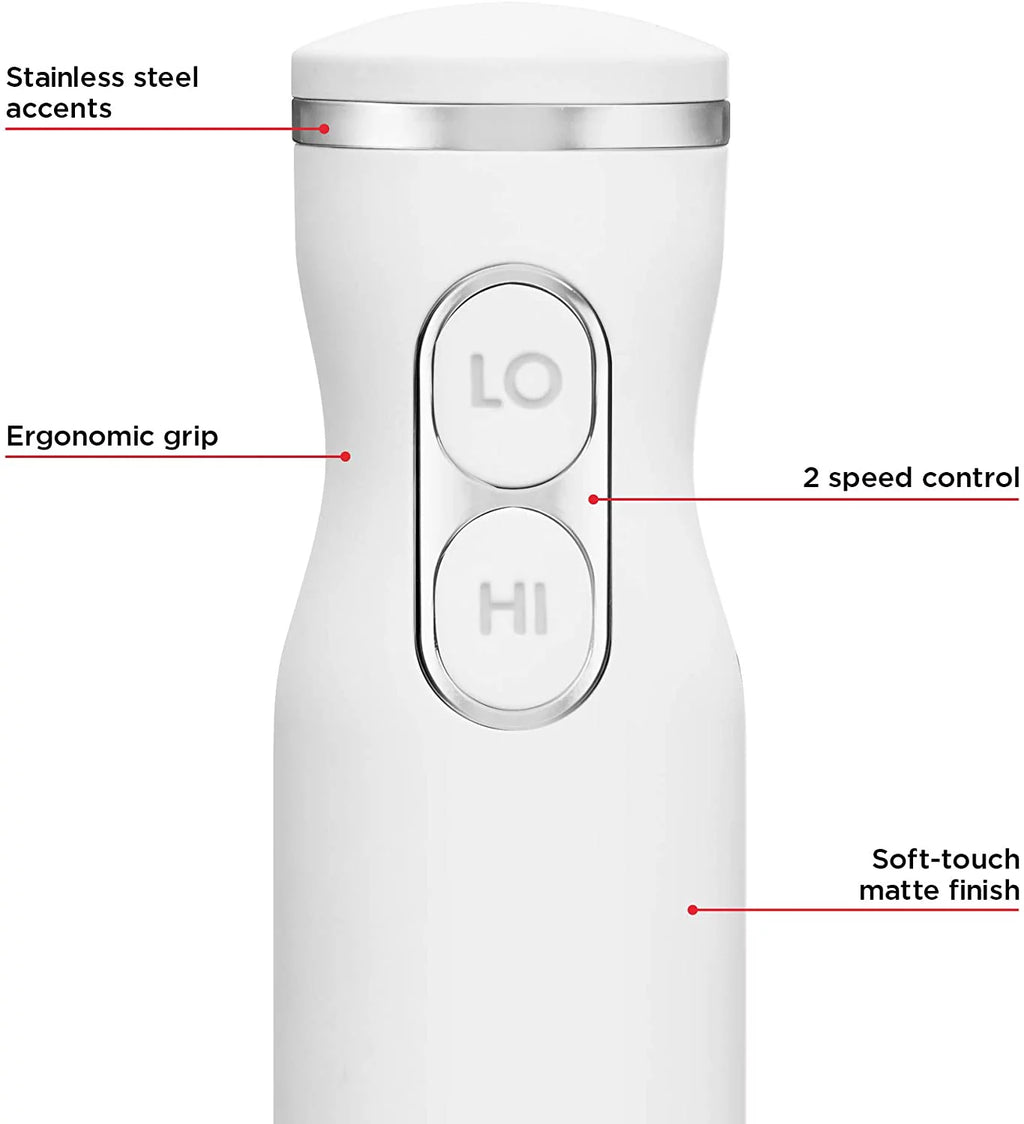 Ivory Immersion Hand Blender with Stainless Steel Blades Y421224