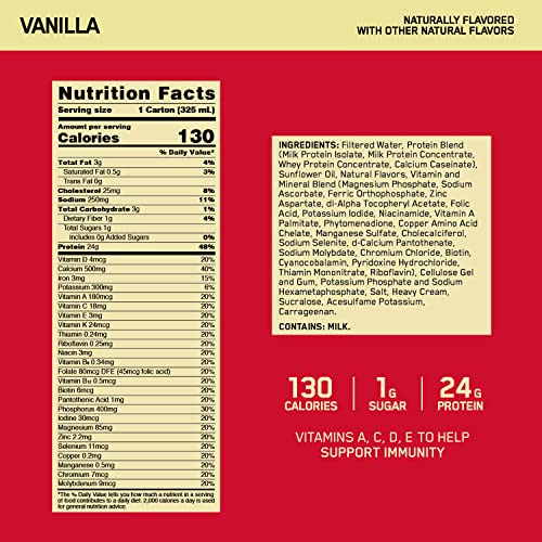 24g Protein Chocolate Ready to Drink Protein Shake, 11 Fl Oz, 12 Count E3631
