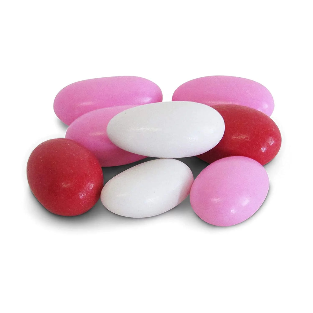 Red Pink & White Jordan Almonds Mix, 5 LBS Bulk Bag E608419