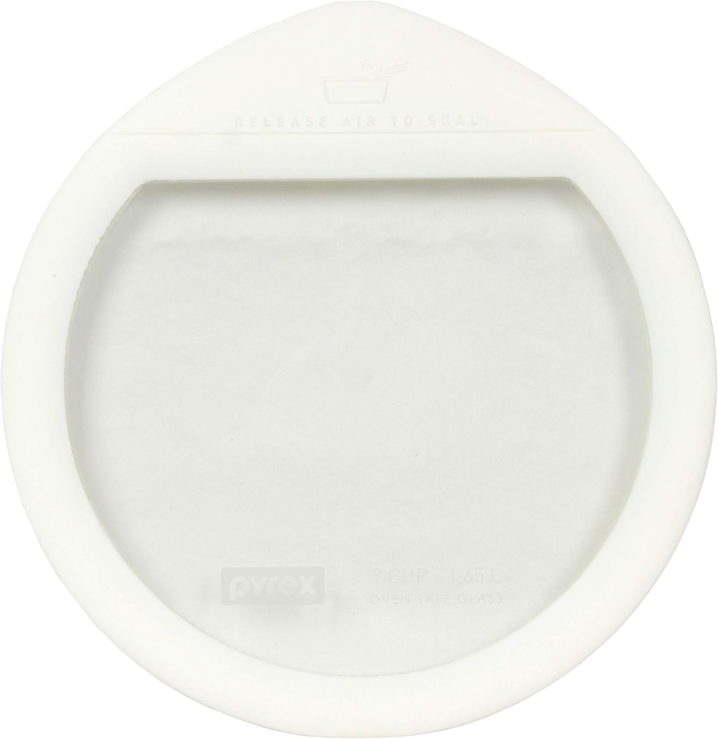 7-Cup White Silicone Glass Food Storage Replacement Lid V24960