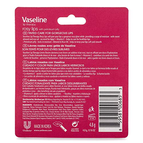 Lip Therapy Variety 4-Pack Cocoa Butter Aloe Vera Moisturizing Lip Balm with Vitamin E 0.16 Oz P641