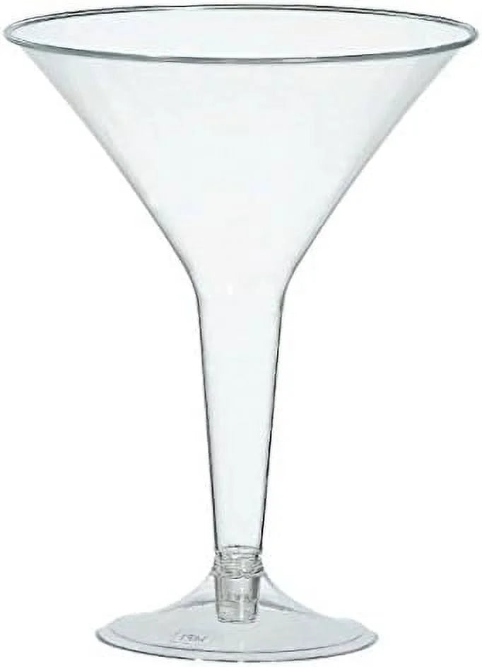 Clear Plastic Martini Glasses, 20 Count G312422
