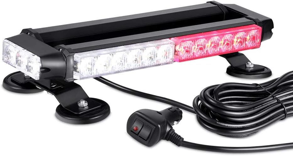 Waterproof 56W Magnetic Blue Red LED Emergency Strobe Light Bar X713349