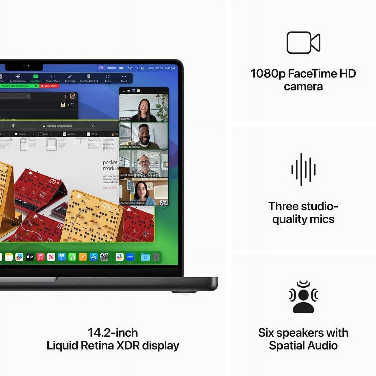 Space Black 14-in MacBook Pro, M3 Pro 11C CPU 14C GPU, 18GB, 1TB, 70W X7446