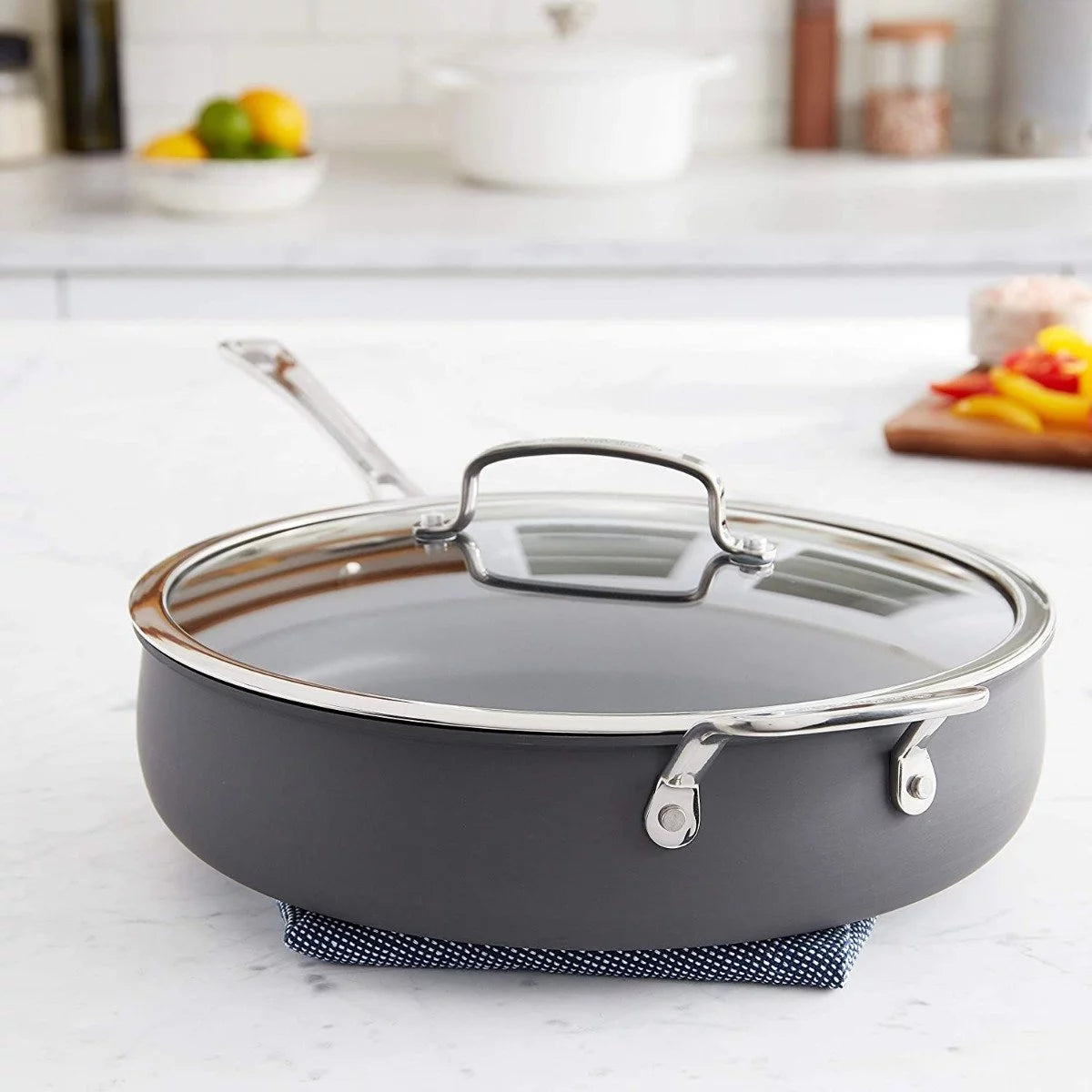 Non-Stick Hard Anodized 5 Qt. Saute Pan U7240
