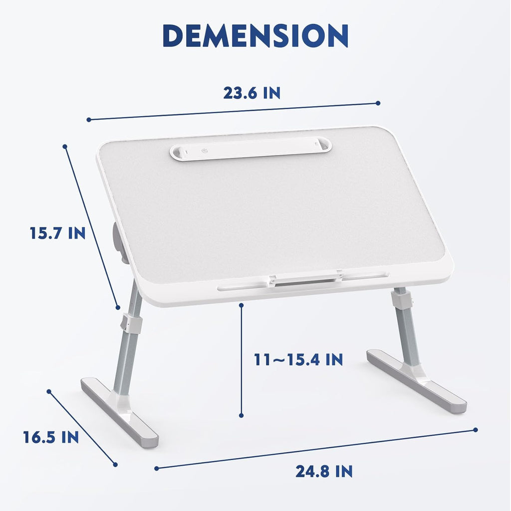 Grey Adjustable Lap Desk with Led Light T29966