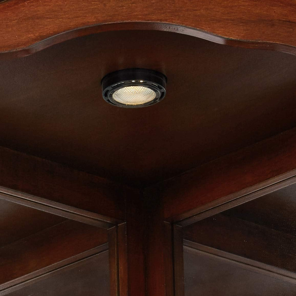 Medium Brown 5-Shelf Corner Curio Cabinet U79689