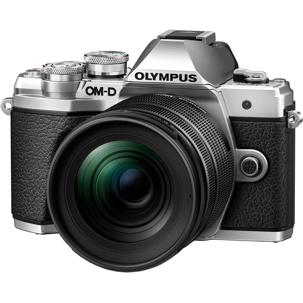 Silver Mirrorless Camera with Lens P14178