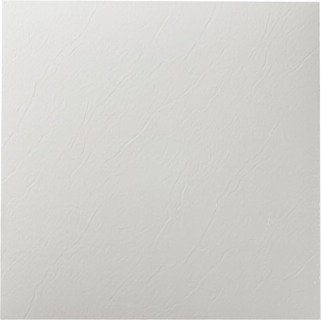 20 Tiles 12" x 12" White Slate Pattern Self Adhesive Vinyl Floor Tiles H9973