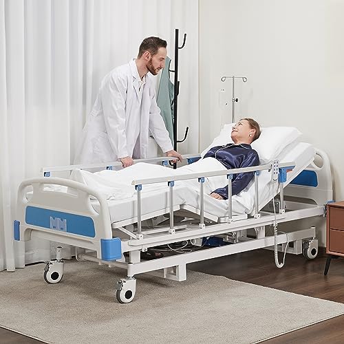 Electric Hospital ICU Bed with Mattress & IV Pole B92707
