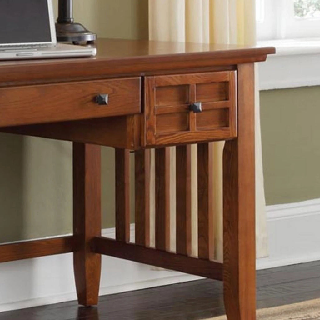 Brown Wood Executive Desk Z314260