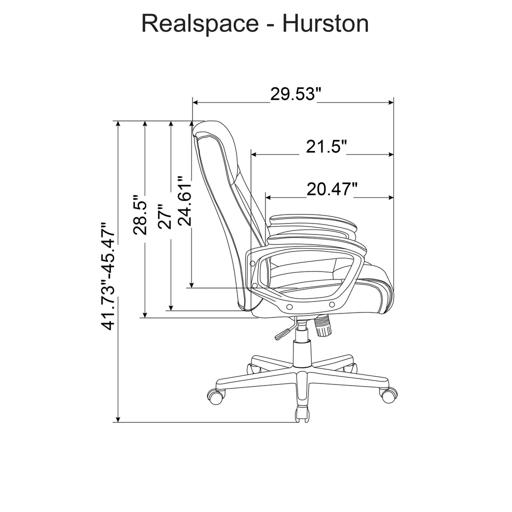 Black Bonded Leather High-Back Executive Chair Z74423