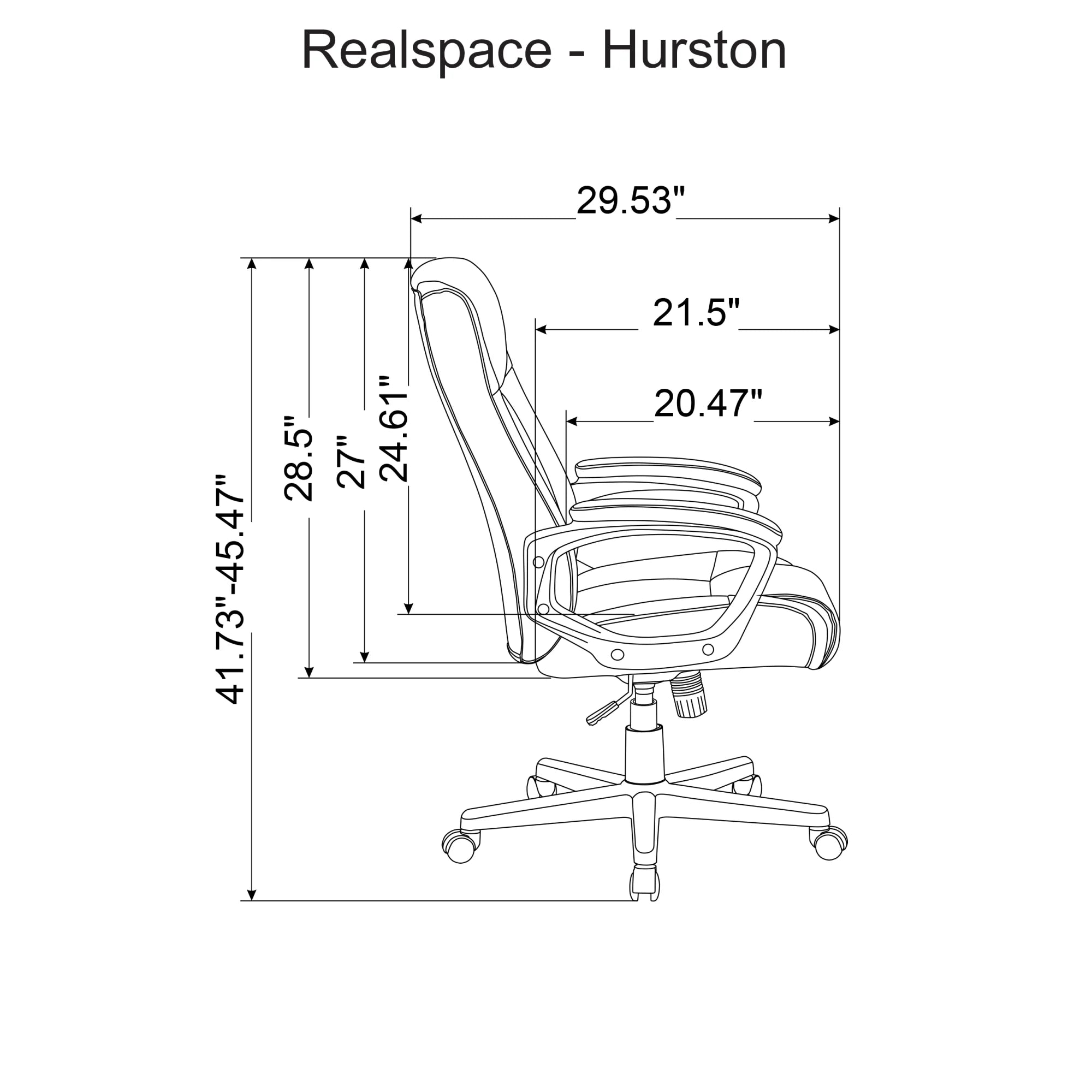 Black Bonded Leather High-Back Executive Chair Z74423