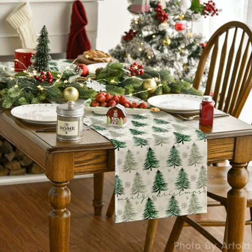 Green Christmas Table Runner 13x72 Inch G493097