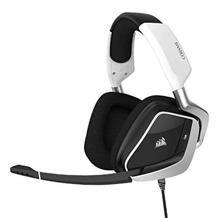White USB Gaming Headset with 7.1 Surround Sound P68655