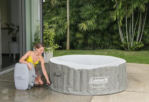 4 to 6 Person Inflatable Hot Tub with 140 AirJets and Insulated Cover G518