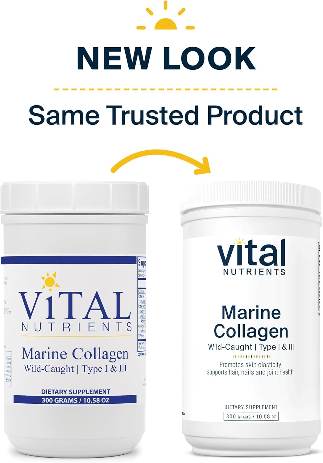 Unflavored Marine Collagen Powder Supplement 60 Capsules B390
