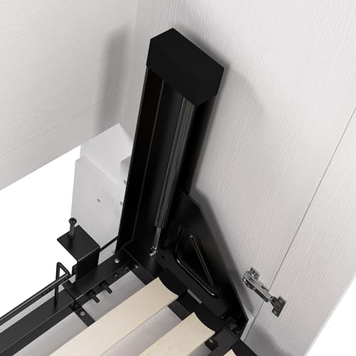 Pure White Oak Full Murphy Bed with Closet Organizers Y95634