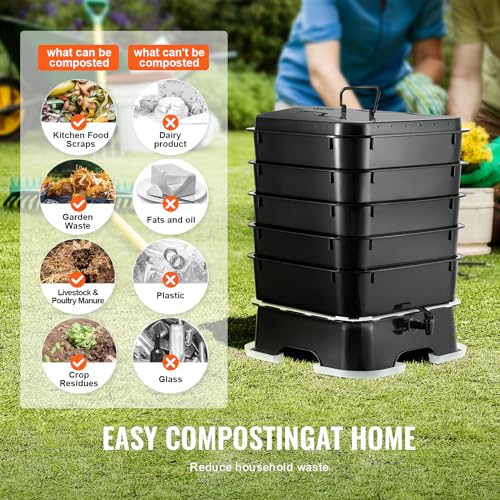 5-Tray 50L Worm Compost Bin L632268