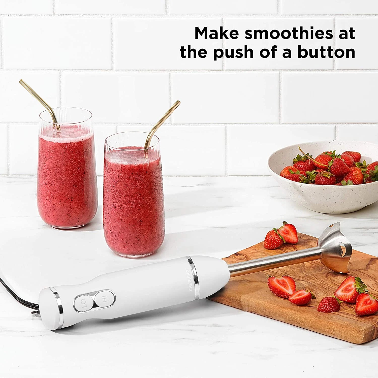 Ivory Immersion Hand Blender with Stainless Steel Blades Y421224