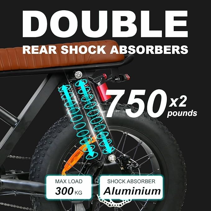 20" Fat Tire Electric Mountain Bike with 48V 18.2AH Battery N113784