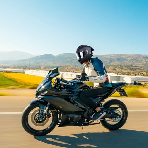 Matt Black X-Large Full Face Modular Motorcycle Helmet Y3262