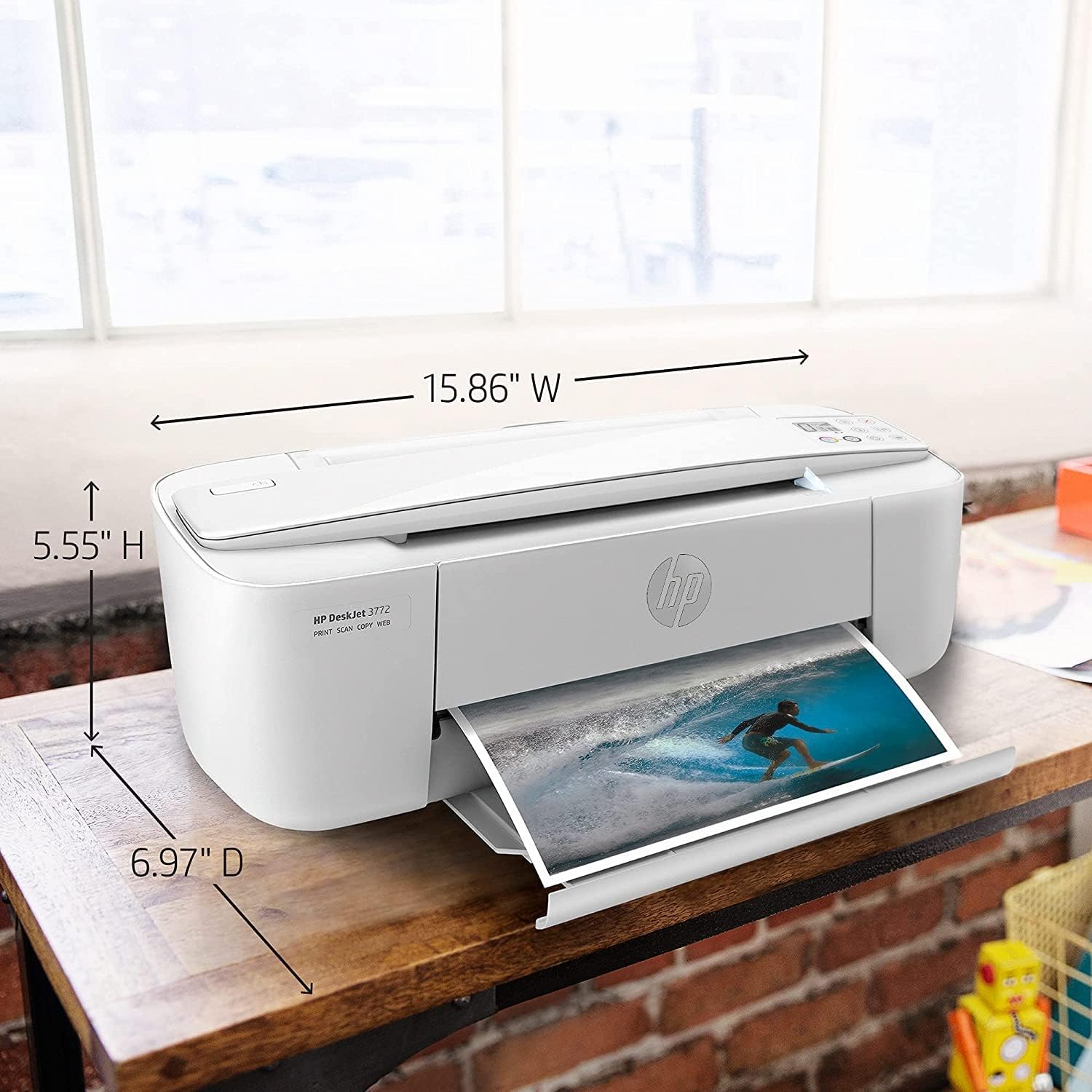 Wireless Color Inkjet Printer All-in-One with LCD Display L53687